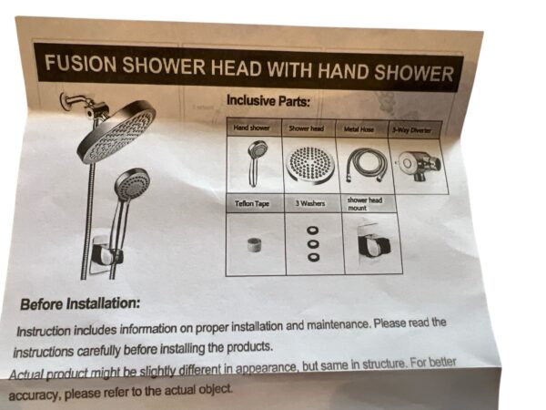 Rain shower head and Wand - Image 2